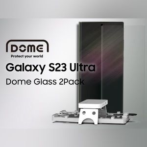 New unused 2pack dome glass screen protector for Samsung S23 ultra
